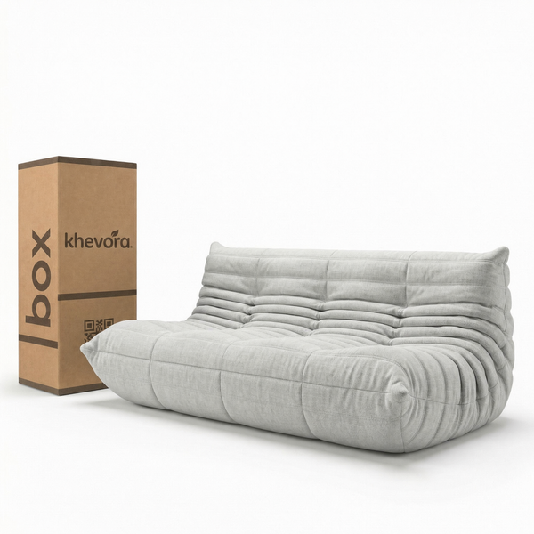 TARA Lounge Sofa in a Box White by Khevora