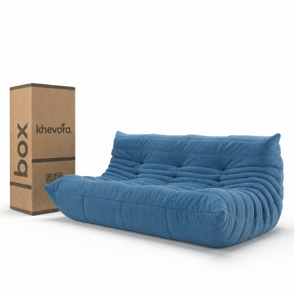 TARA Lounge Sofa in a Box Blue by Khevora