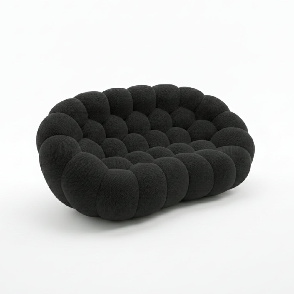 NUVA Loveseat – Bubble Sofa in a Box Black