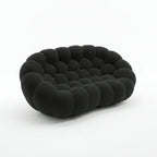 NUVA Loveseat – Bubble Sofa in a Box Black