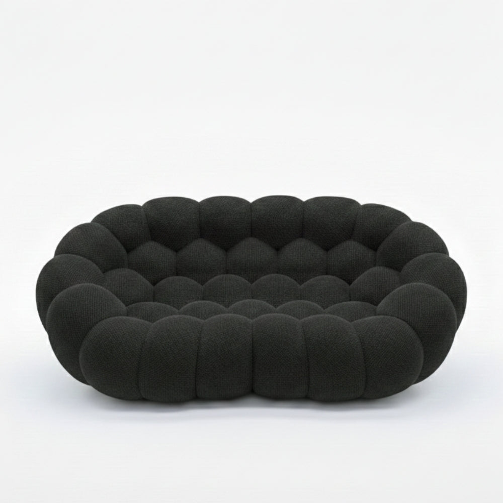 NUVA Loveseat – Bubble Sofa in a Box Black