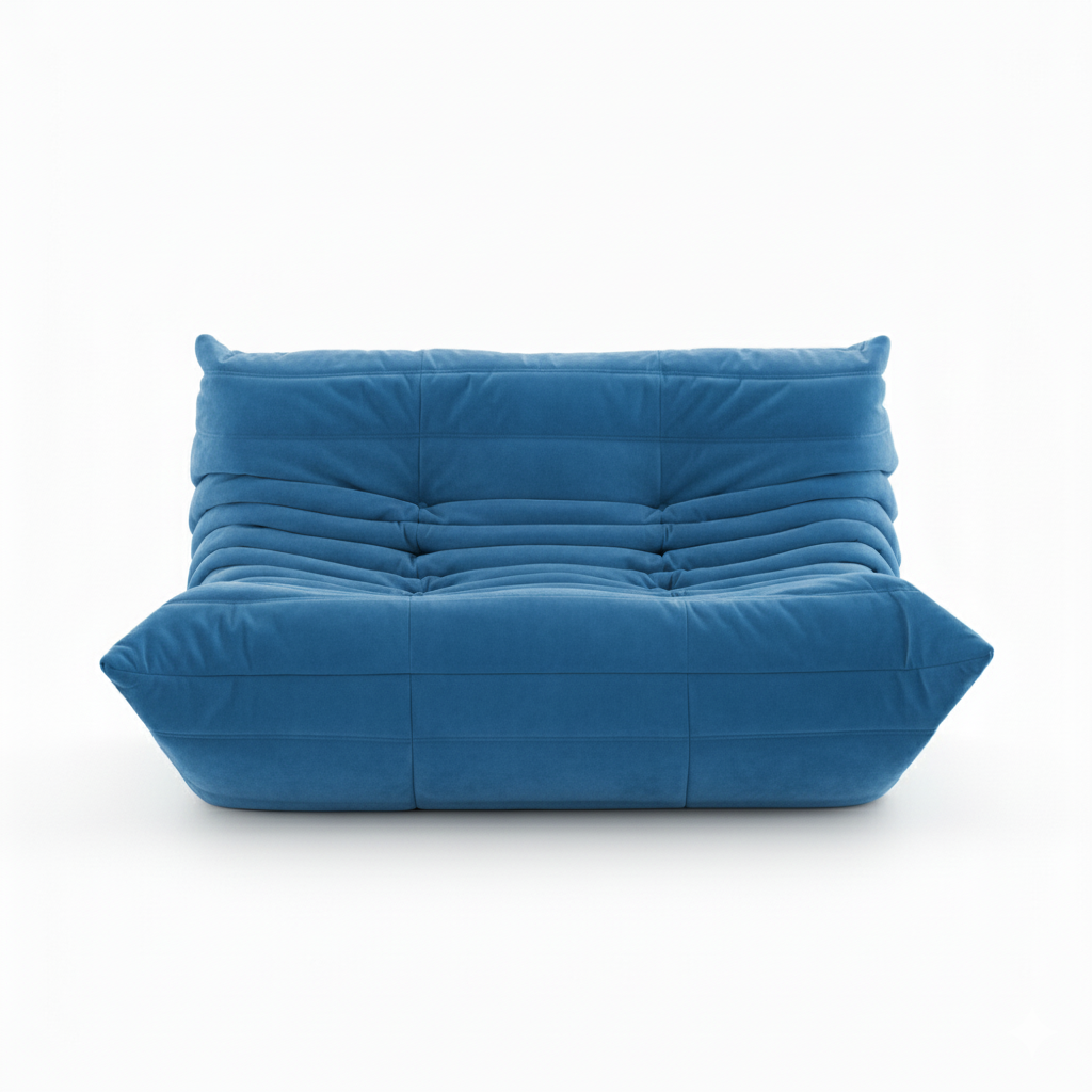 TARA Loveseat – Lounge Sofa in a Box Blue