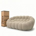 NUVA Loveseat – Bubble Sofa in a Box Black