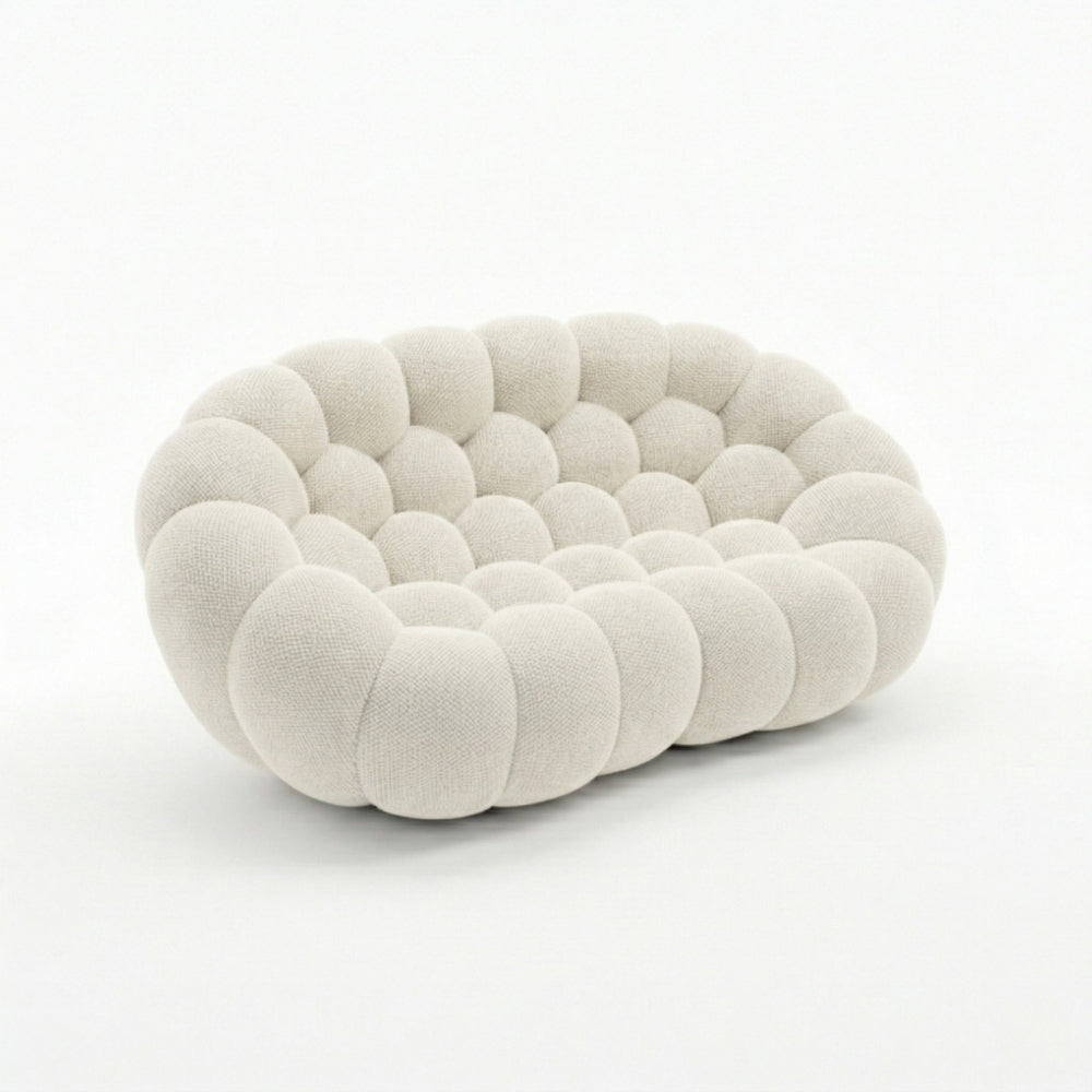NUVA Loveseat – Bubble Sofa in a Box White