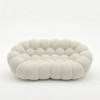 NUVA Loveseat – Bubble Sofa in a Box White