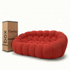 NUVA Loveseat – Bubble Sofa in a Box Black