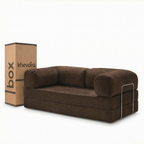 OVA Sofa in a Box Brown by Khevora