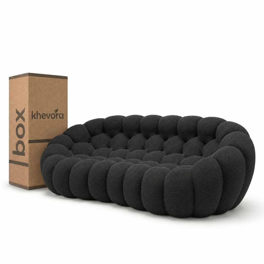 NUVA Bubble Sofa in a Box Black by Khevora