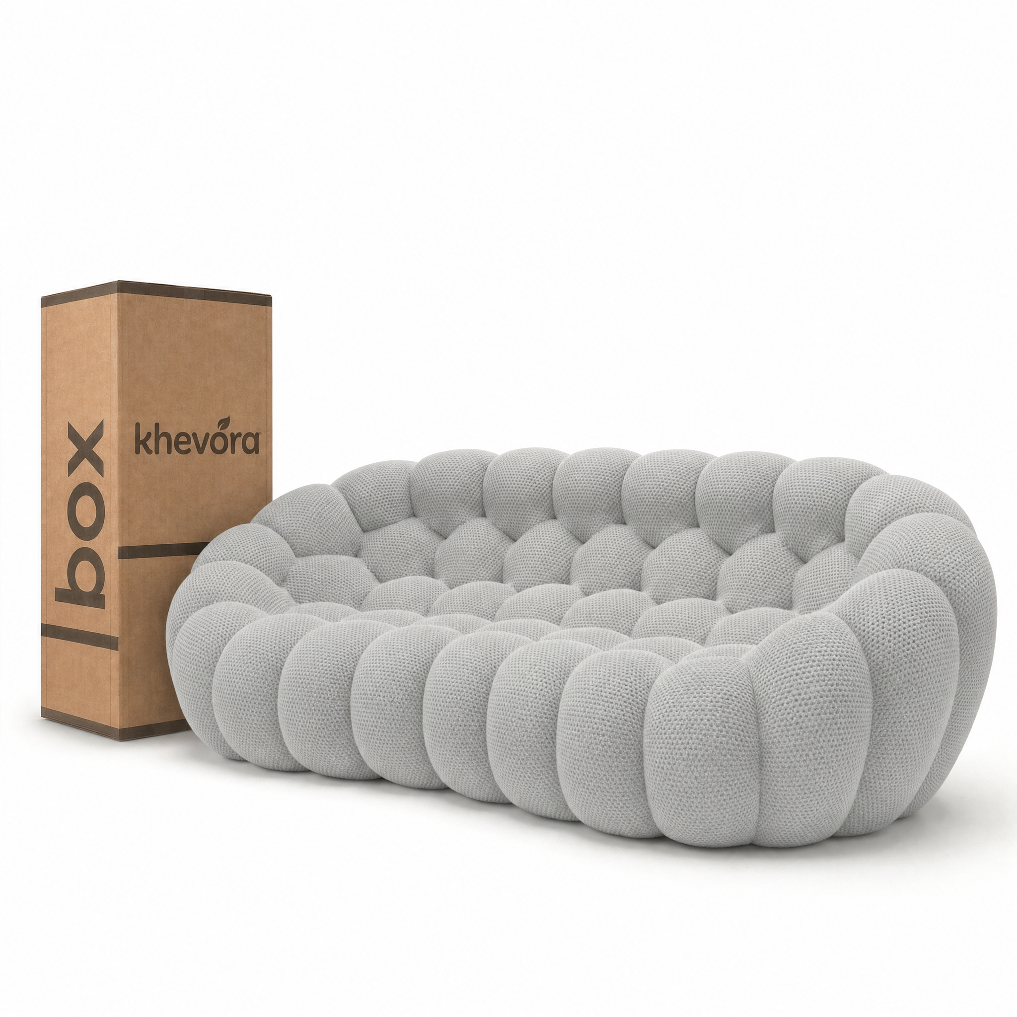 NUVA Bubble Sofa in a Box White by Khevora