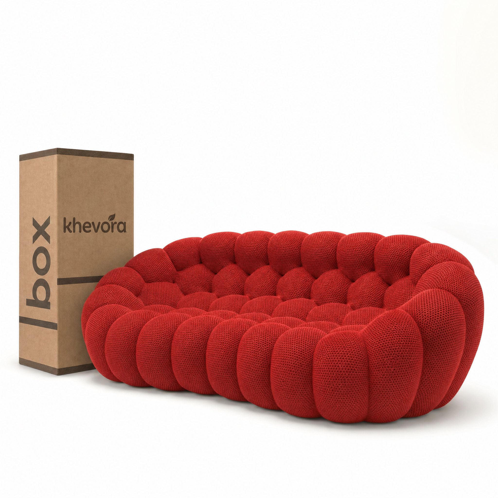 NUVA Bubble Sofa in a Box Red by Khevora