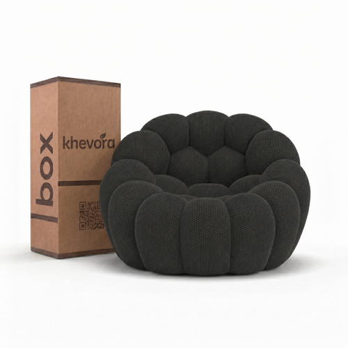 NUVA Bubble Chair in a Box Black by Khevora