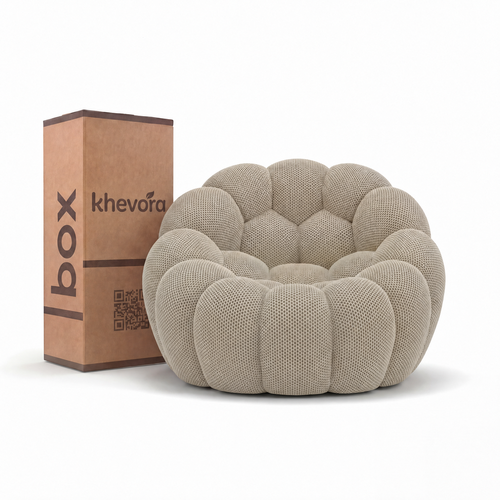 NUVA Bubble Chair in a Box Cream by Khevora
