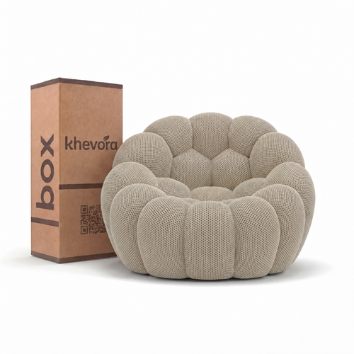 NUVA Bubble Chair in a Box Cream by Khevora