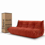 TARA Lounge Sofa in a Box Red by Khevora